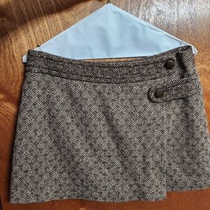 Trina Turk Mini Wool blend skirt.